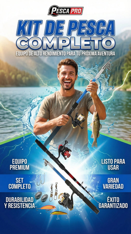 Kit de Pesca Doble (2x1) + anzuelo girador