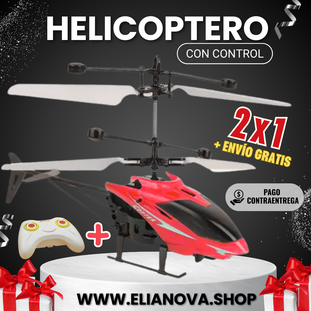 COMBO Helicoptero Con Control - 2x1